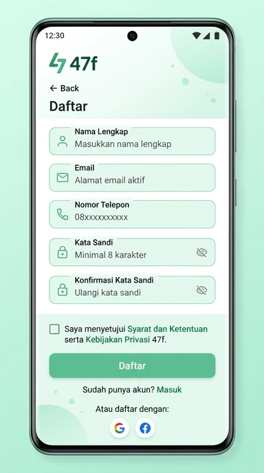 Buat Akun Baru di 47f dengan Mudah