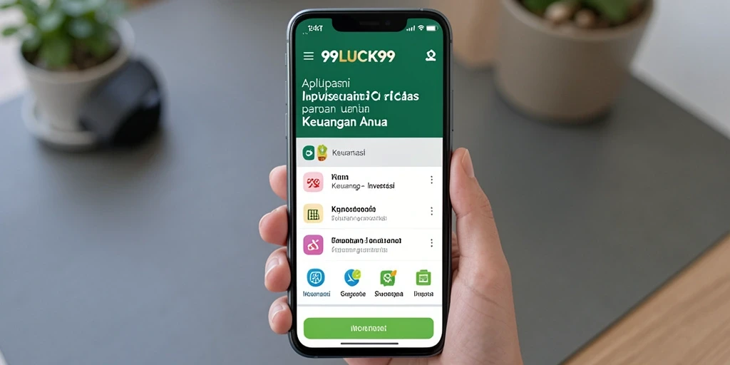Antarmuka pengguna 99LUCK99 yang intuitif untuk investasi.