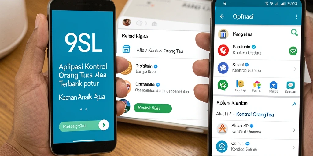 Screenshot aplikasi 9SL menampilkan kontrol orang tua yang efektif.