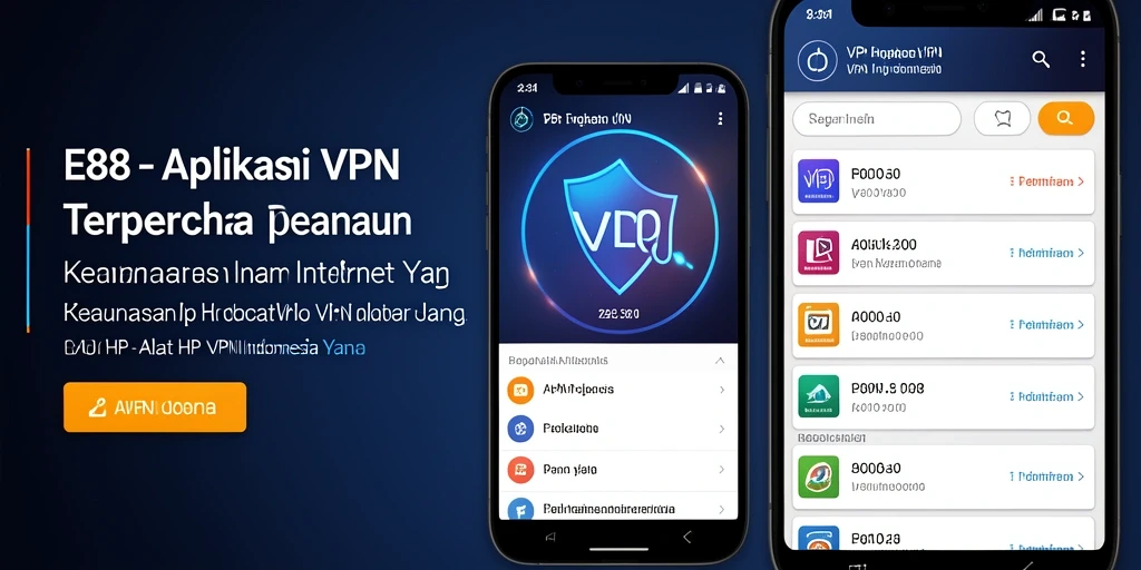 Antarmuka sederhana E88 untuk akses VPN yang mudah.