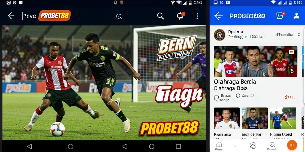 Antarmuka sederhana dan informatif dari aplikasi PROBET88.