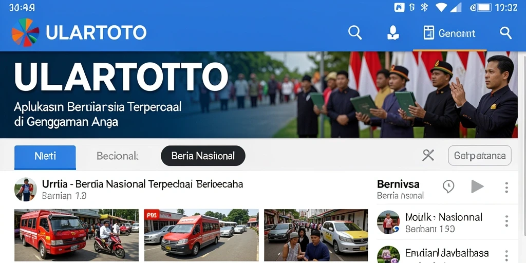 Tampilan antarmuka ULARTOTO yang menarik dan informatif.